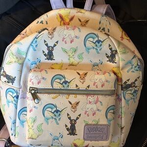 Loungefly Pokémon Cream and Blue Backpack
